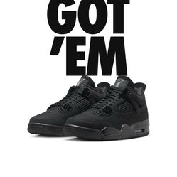 Jordan Retro 4 Black Cat