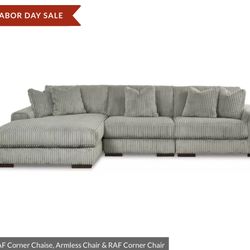 Grey/green Lindyll 3 Piece Couch 6 Months Old!!’