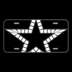 License Plate Novelty Car Front Abstract Art Camera Cinema Design