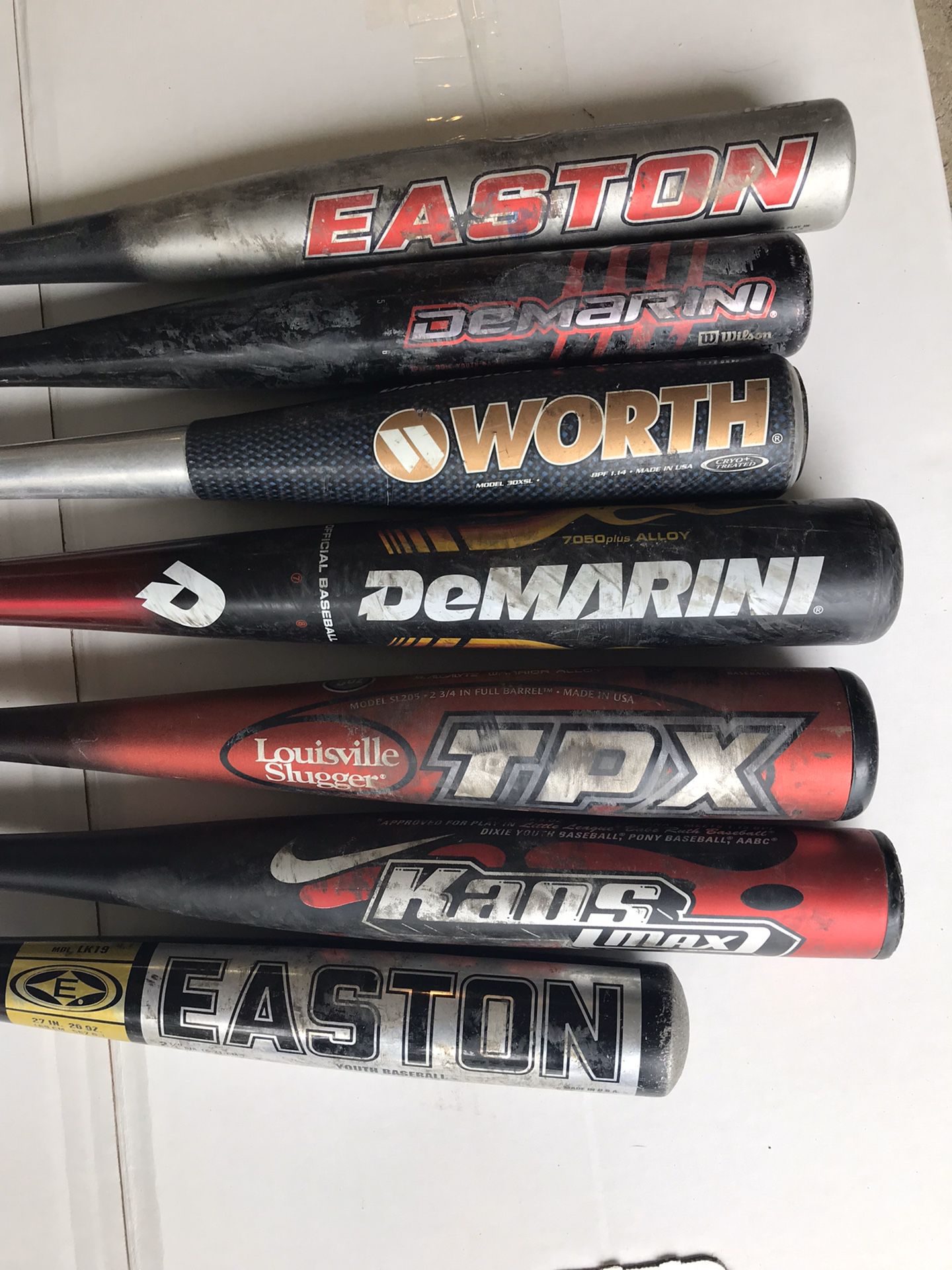 Variety of Baseball Bats