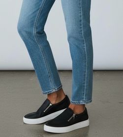 NIB Dr. Scholl's Women's Time Off Now Black Slip On Sneakers - Size 8