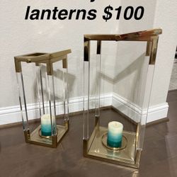 2 Acyrlic Lanterns 