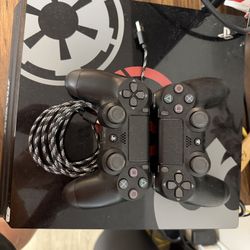 PS4 Pro With 2 Controllers 