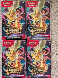 4 Pokemon Ascended Heroes Booster Bundles