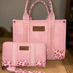 PINK Wrangler Tote + Wallet