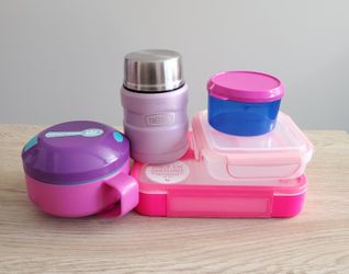 SET of 5 Assorted Lunch Box / Food Storage Containers