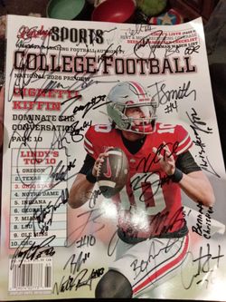 2026 Ohio State Buckeyes signed autograph magazine Julian sayin Jeremiah Smith Ryan day