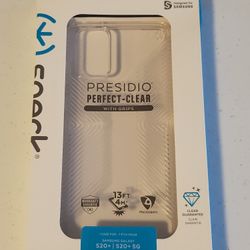 Speck Presidio Perfect Clear + Grip Case for Samsung Galaxy S20+ 5G Clear