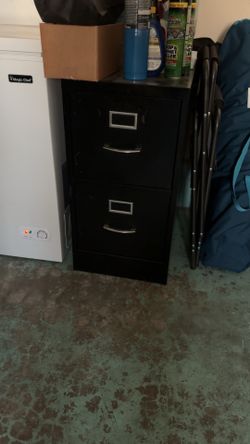 Metal file cabinet