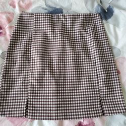 Plaid Mini Skirt 
