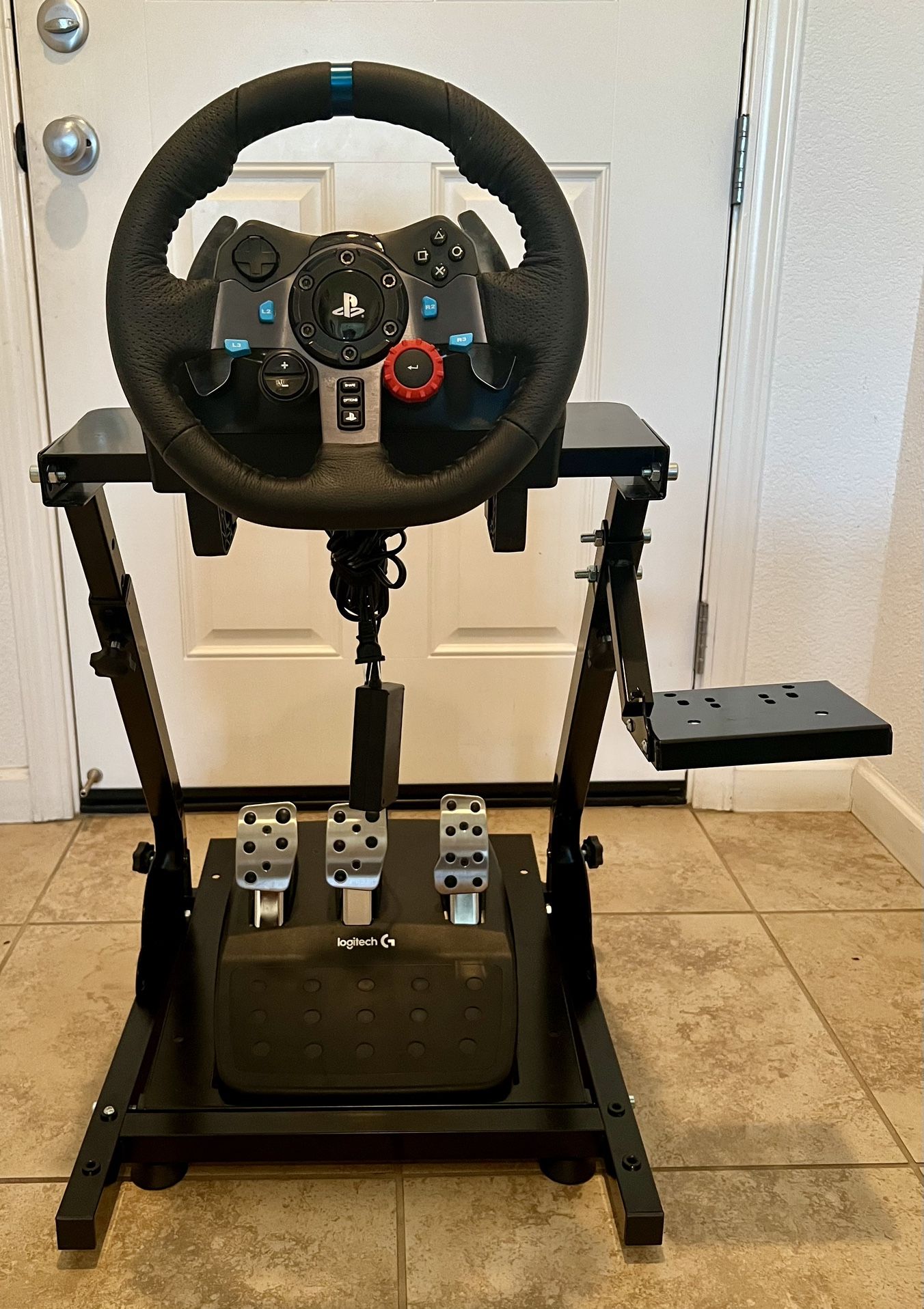 Racing Gaming Wheel And Floor Pedals With Stand PS4, PS5, PC, MAC