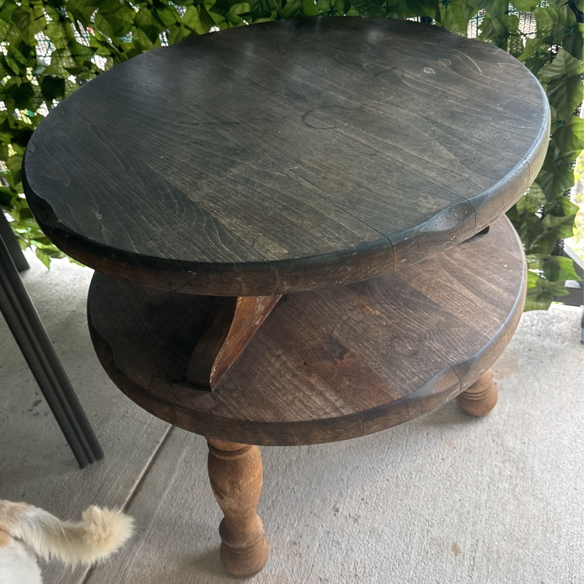 Table Real Wood Heavy Duty Old Antique