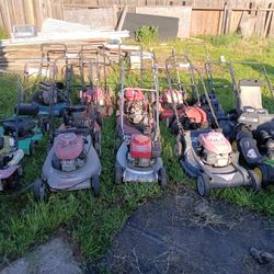 (14) Lawnmowers (1) Rototiller 