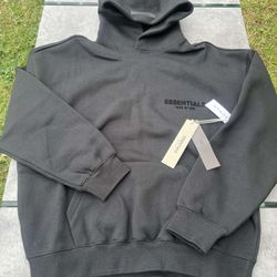 Black Essential Hoodie 