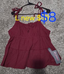 Womens Burgundy Top