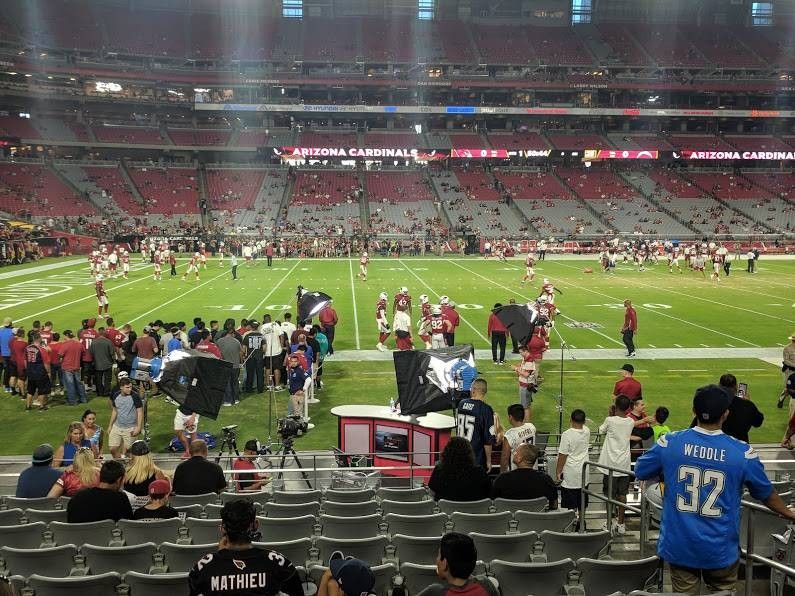 Up to 13 together Arizona Cardinals tickets Section 133 row 11-13