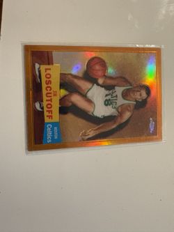 jim loscutoff 2008 Topps Chrome Orange Refractor # 158/199