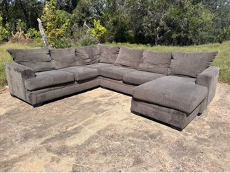 *FREE DELIVERY* Gray 2 Piece Reversible Sectional