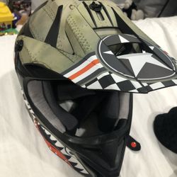 Motorcycle Helmet, Gloves & Knee Guard(Kids)