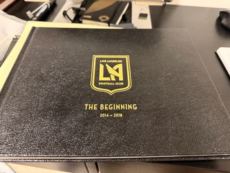 Los Angeles Football Club LAFC 'The Beginning' 2014-2018 Commemorative Book