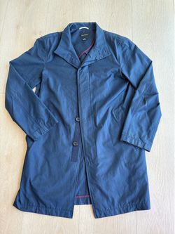 Club Monaco Navy Trench Coat