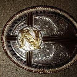 Montana silversmith belt buckle