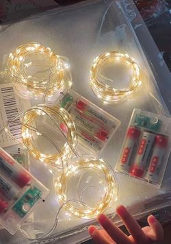 4 Pack 60 LED Fairy Lights Battery Operated with Timer, 20 FT String Lights Cuttable Copper Wire, Waterproof Battery Lights for Indoor Outdoor, Weddin