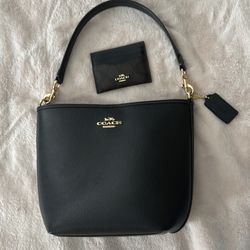 Coach City Bucket Bag + Coach Slim ID Card Case Set