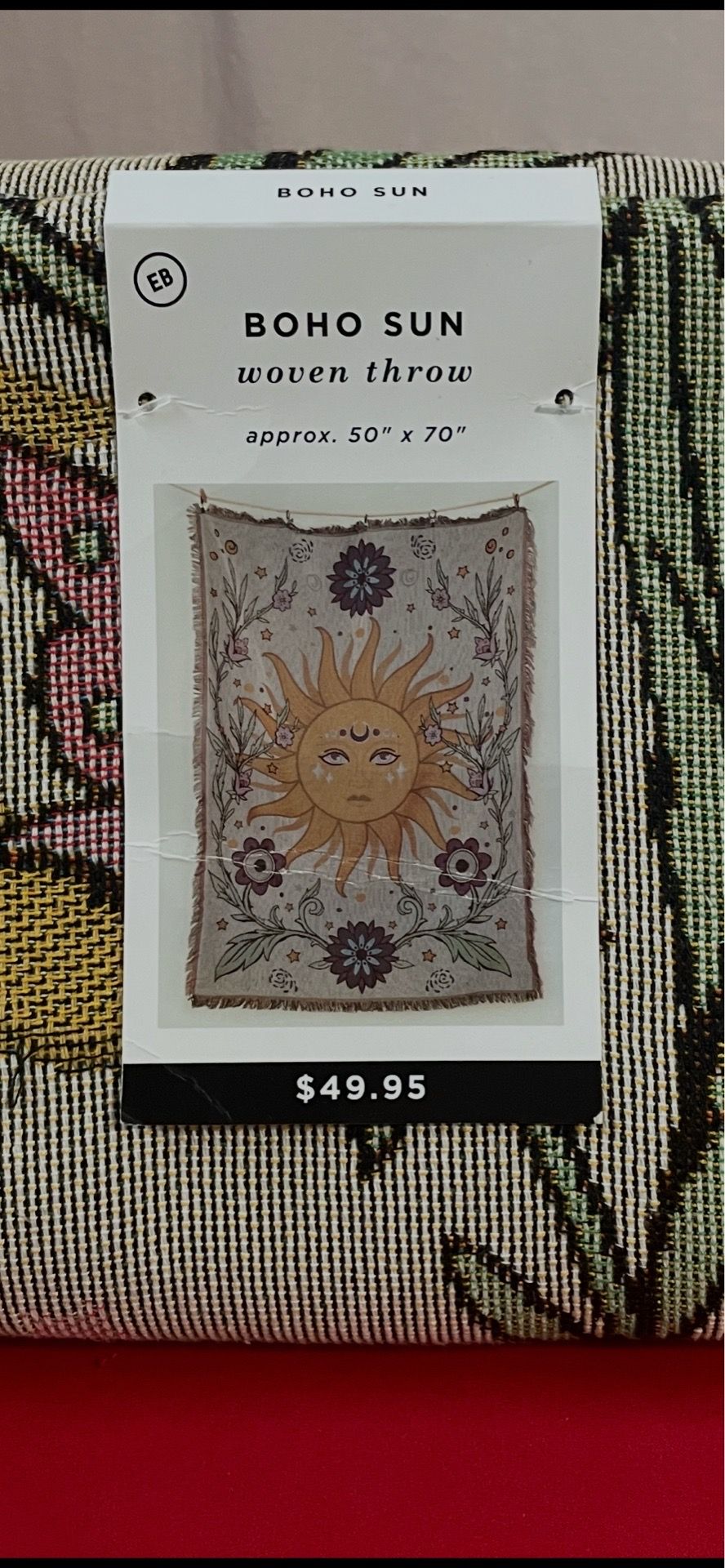 Celestial Sun boho throw tapestry