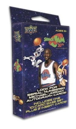2x Upper Deck Space Jam 30th Anniversary Hanger Pack Michael Jordan Autograph
