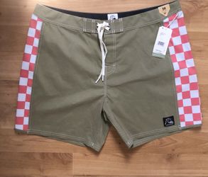 Quiksilver Men’s Original Arch 18” Checker Boardshorts SIZE 38 NWT