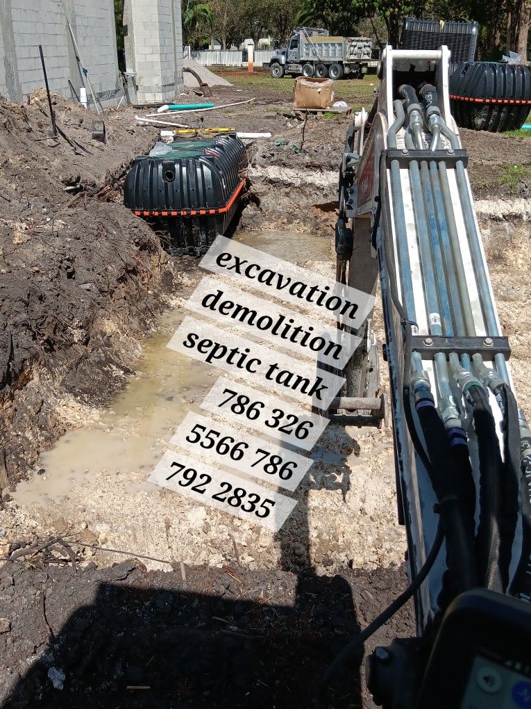 Excavation Demolition Septic Tank