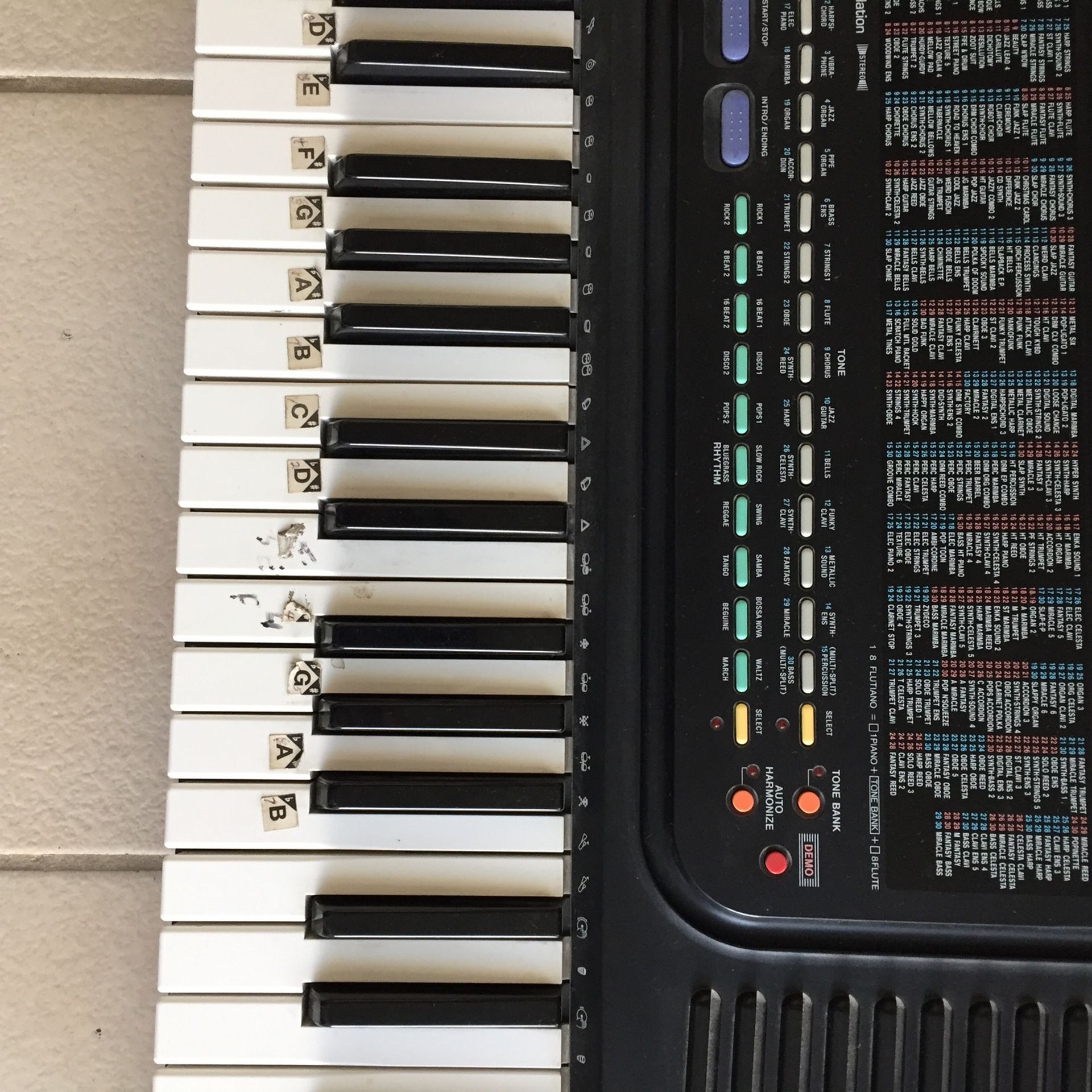 Casio Keyboard CT-636 Tone Bank 465- Vintage 1980s for Sale