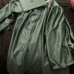 New Graduation Gown Green
