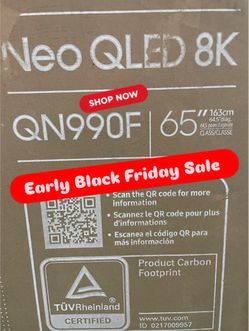 Samsung - 65” Class QN990F Series Neo QLED 8K Mini LED SamsungVision AI Smart Tizen TV