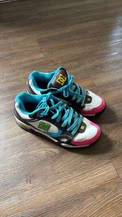 Dc skate shoes retro pink and blue size 11 men’s