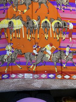 NEW HERMÈS SCARF Les Poneys De Polo 90cm /Check out my other items!!!