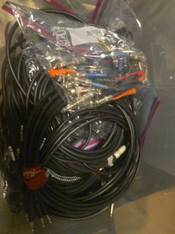 Guitar cables 10 each bundle OBO