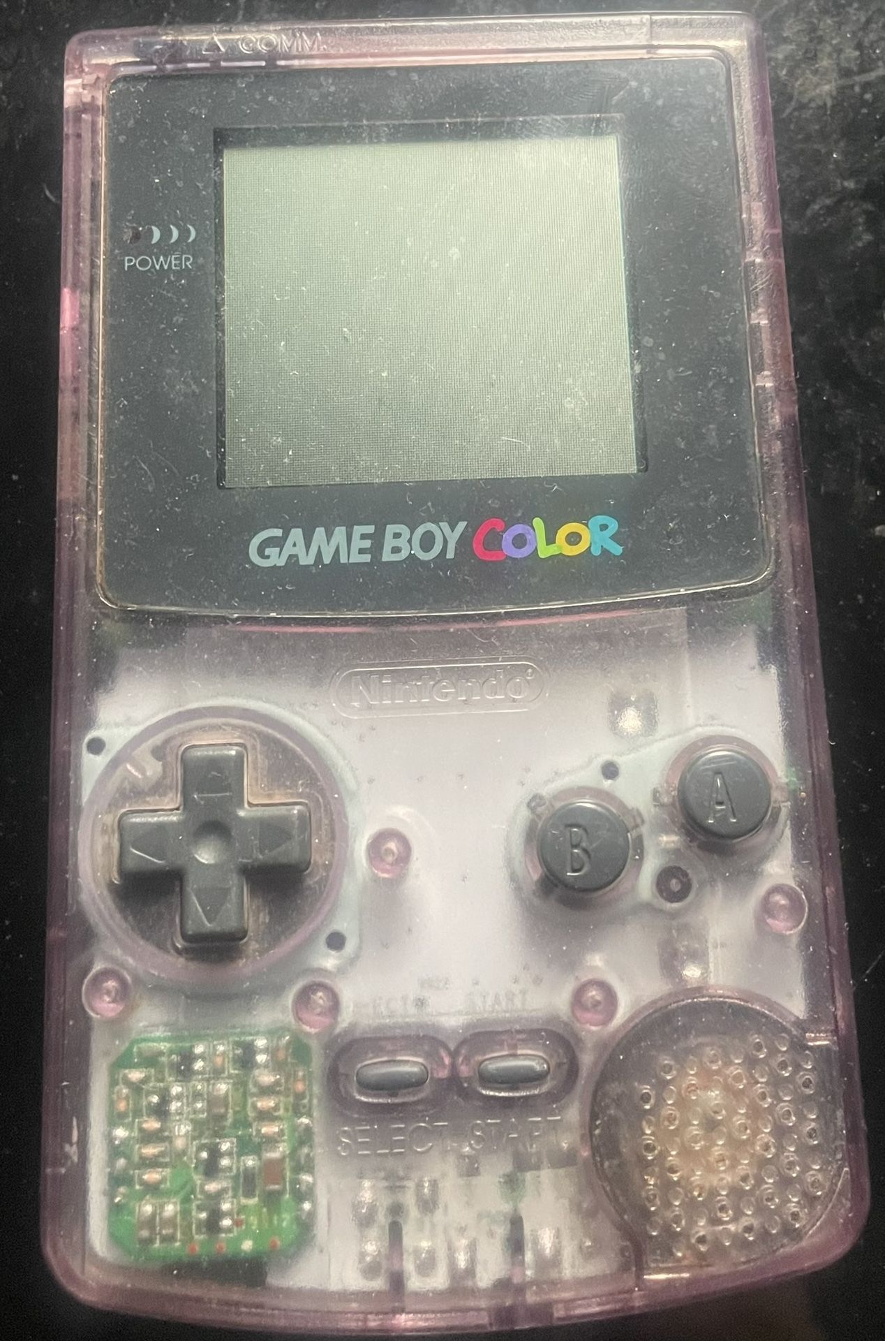 Gameboy Color with Spongebob game