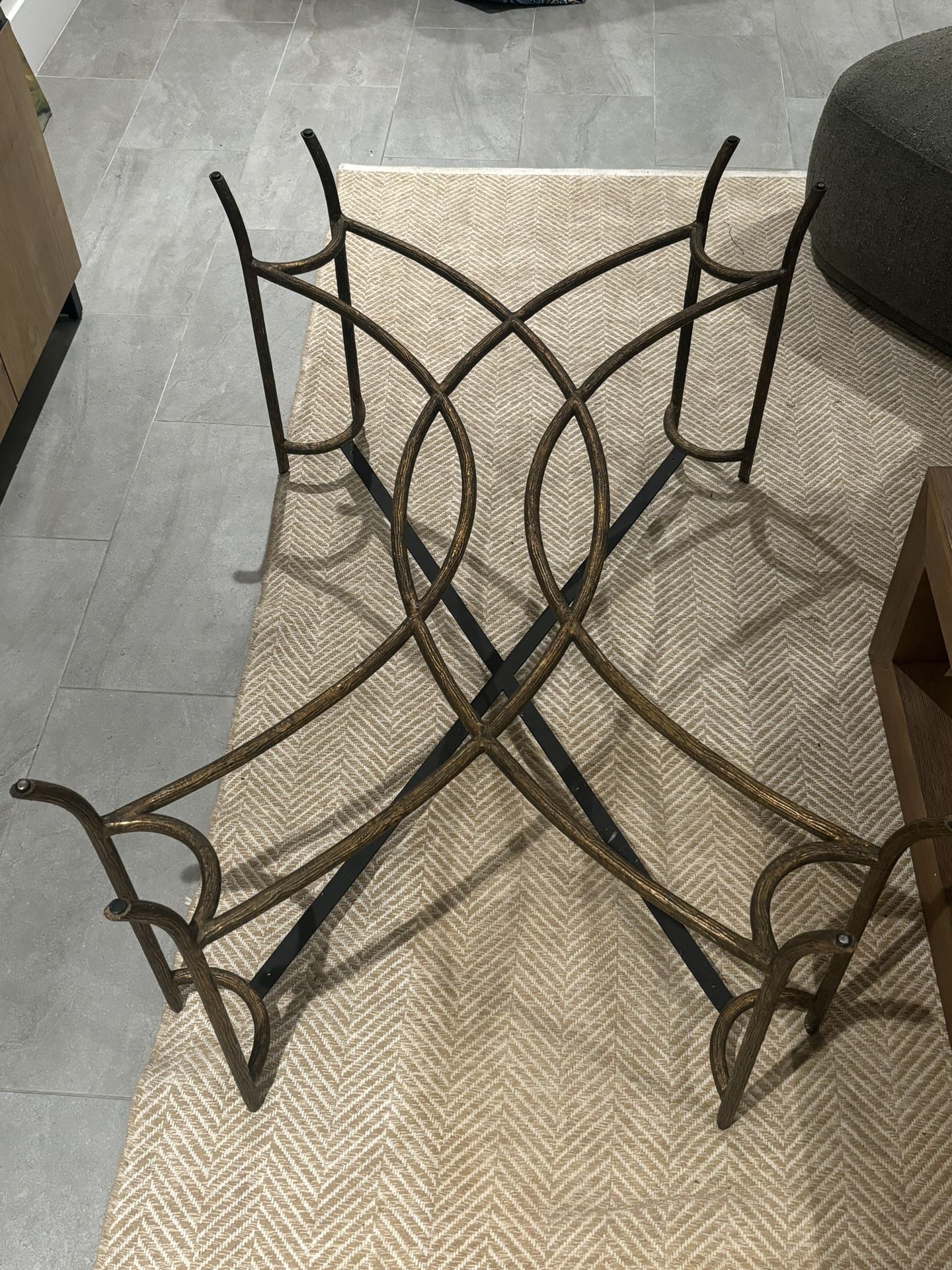 Vintage Wrought Iron Table Base