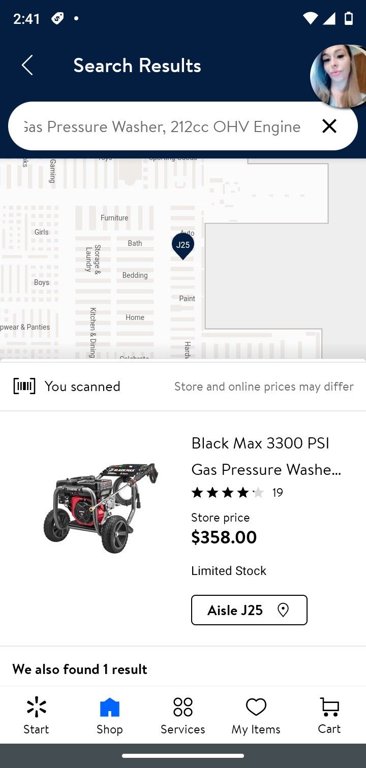 Black Max 3300 PSI Generator