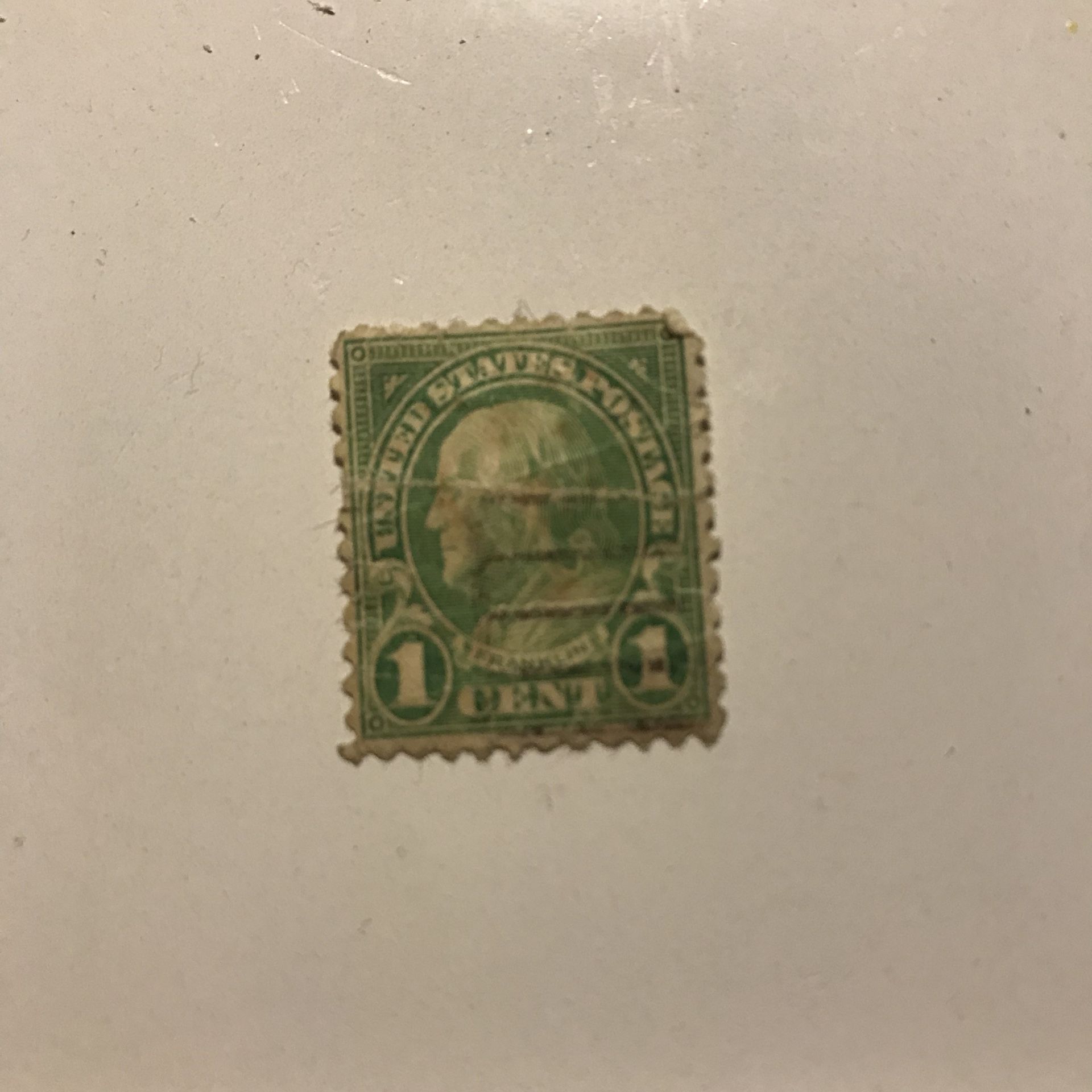 Early 19th Century Benjamin Franklin one cent error stamp