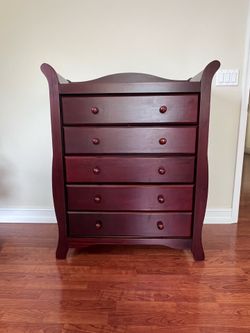 Crib and dresser