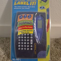 Casio EZ Label Printer Label It!!  New In Sealed Package