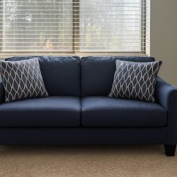 Navy Blue Sofa Set – Great Condition