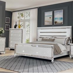 Bed Frame And Mirror Set