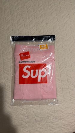 Supreme x Hanes Boxer Briefs Pink Medium