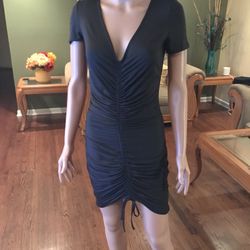 Black Ruched Dress