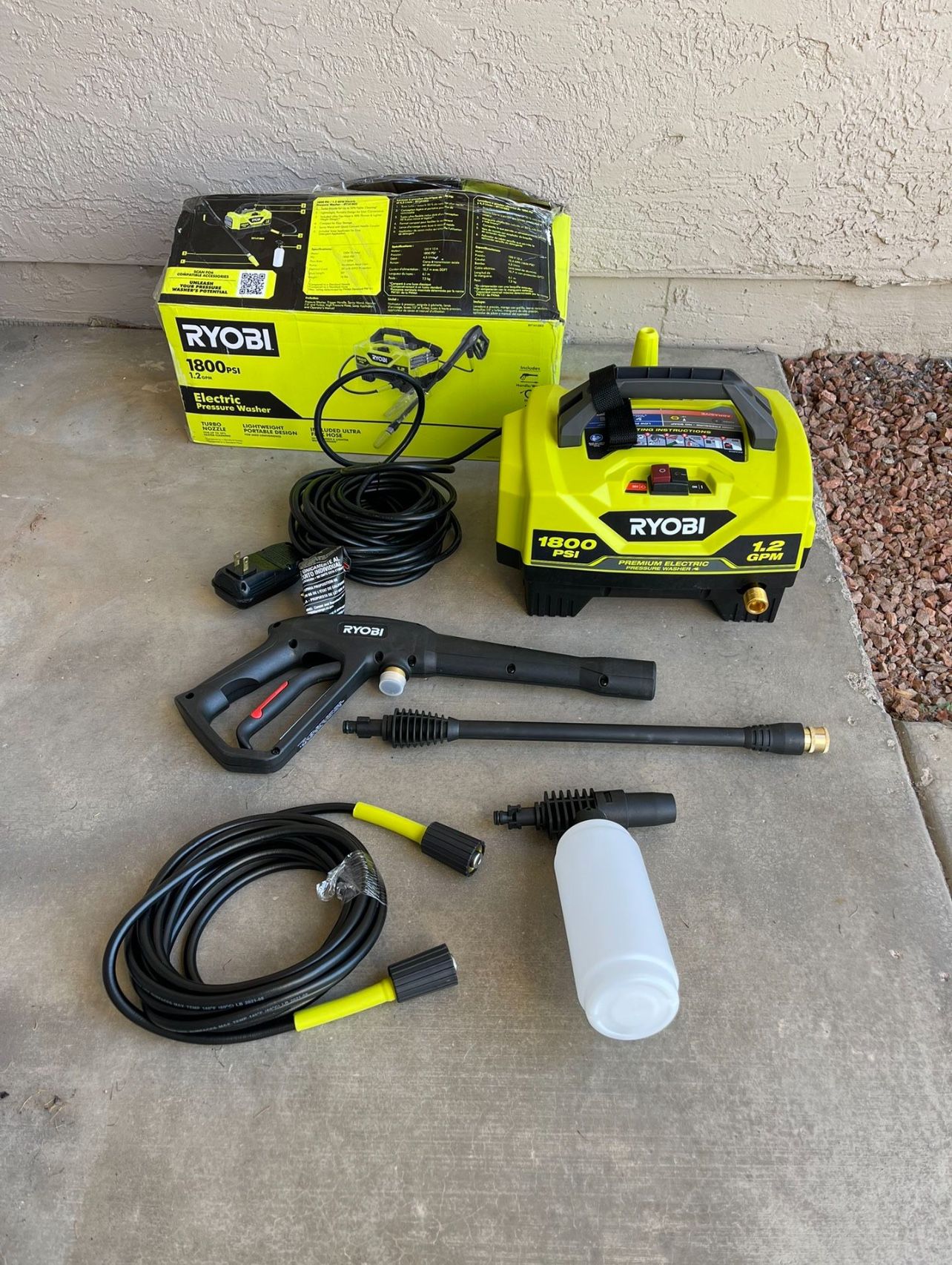 Ryobi 1800 PSI GPM Cold Water Electric Pressure Washer