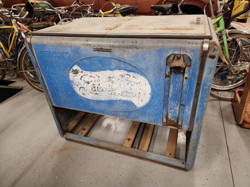 Vintage Pepsi Cola Soda Pop Chest Cooler Original Mancave Patio Garage